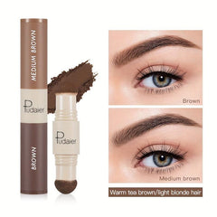 Eyebrow Dye Double Brush Waterproof Smudge proof Eyebrow Cream