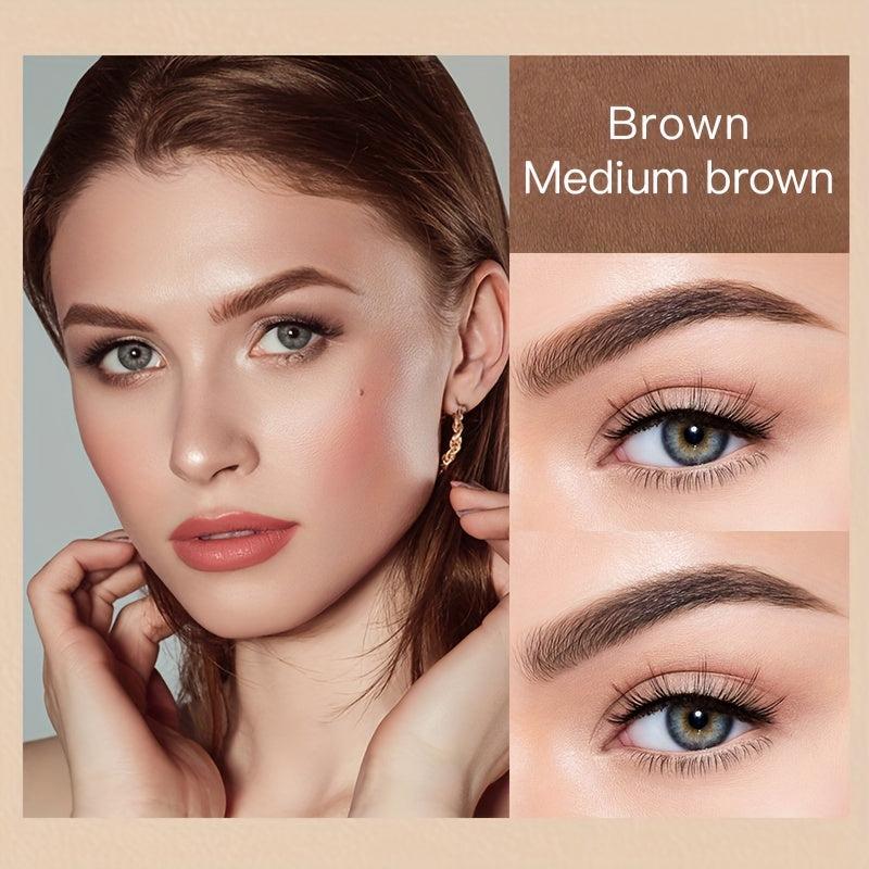 Eyebrow Dye Double Brush Waterproof Smudge proof Eyebrow Cream