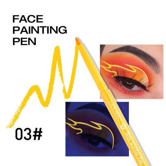 12 Colors Fluorescent Eyeliner Pen UV Waterproof Gel Pen
