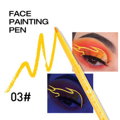 12 Colors Fluorescent Eyeliner Pen UV Waterproof Gel Pen