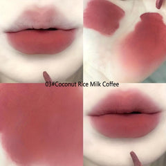 Matte Velvet Lip Glaze Waterproof Non Stick Cup Lightweight Breathable Lip Mud