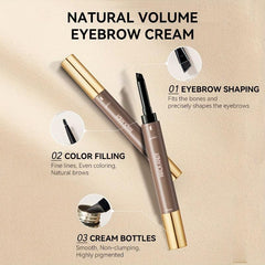 Volumizing Eyebrow Cream Smudge Proof Brown Setting Dye Stick