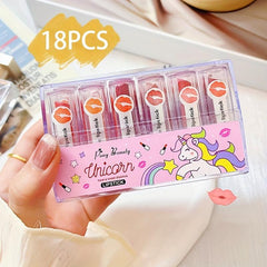 18 pcs Velvet Lipstick Set in Multiple Colors