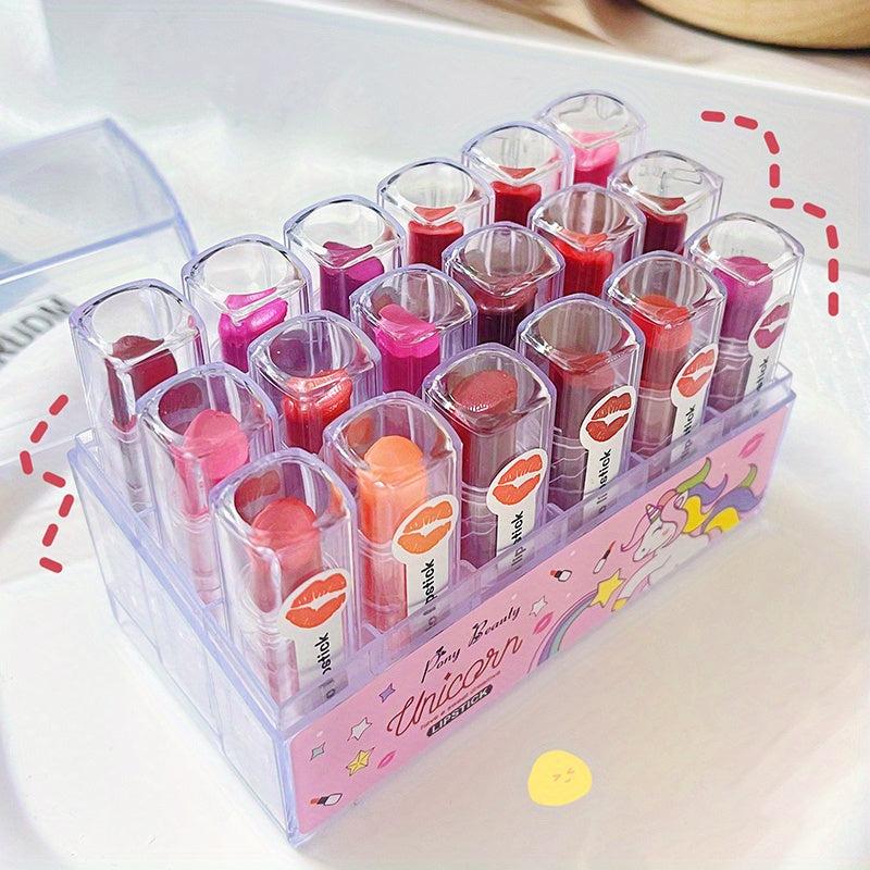 18 pcs Velvet Lipstick Set in Multiple Colors