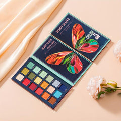 Butterfly 18 Eyeshadow Palette Natural Matte Shimmer Satin Finish Makeup Powder