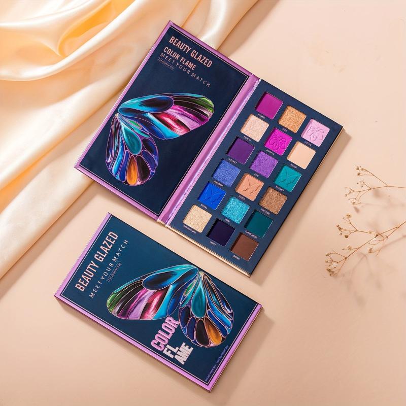 Butterfly 18 Eyeshadow Palette Natural Matte Shimmer Satin Finish Makeup Powder