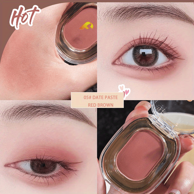 9-Color Matte & Shimmer Eyeshadow Palette for Nude Makeup