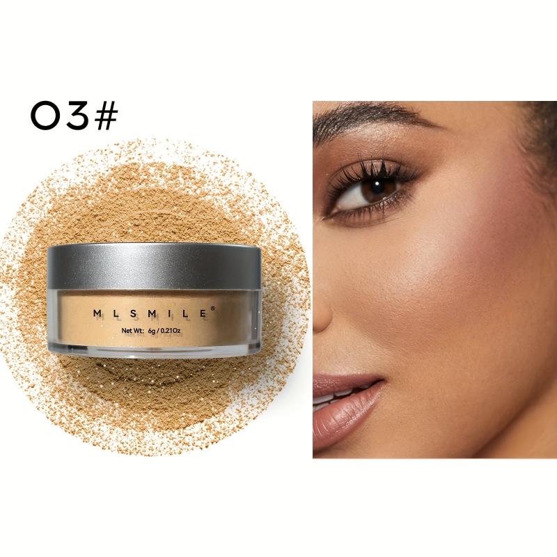 Long Lasting Translucent Matte Shimmery Setting Powder with Powder Puff