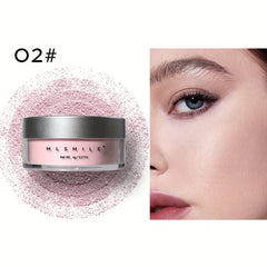 Long Lasting Translucent Matte Shimmery Setting Powder with Powder Puff