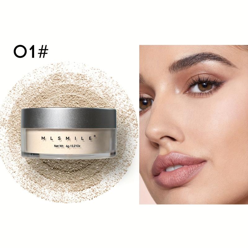 Long Lasting Translucent Matte Shimmery Setting Powder with Powder Puff