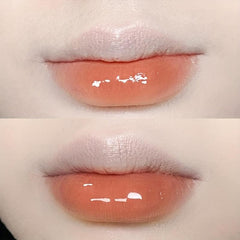 6 Colors Bear Mirror Lip Gloss Hydrating Long-Lasting Lip Glaze