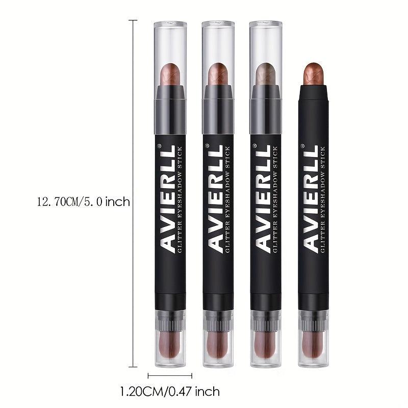 Metallic Eyeshadow Stick Set Waterproof Smudge Proof Eye Stick Makeup