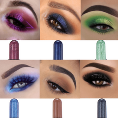 12 Eyeshadow Stick Double ended Long lasting Pearly Matte Eyeshadow Pen