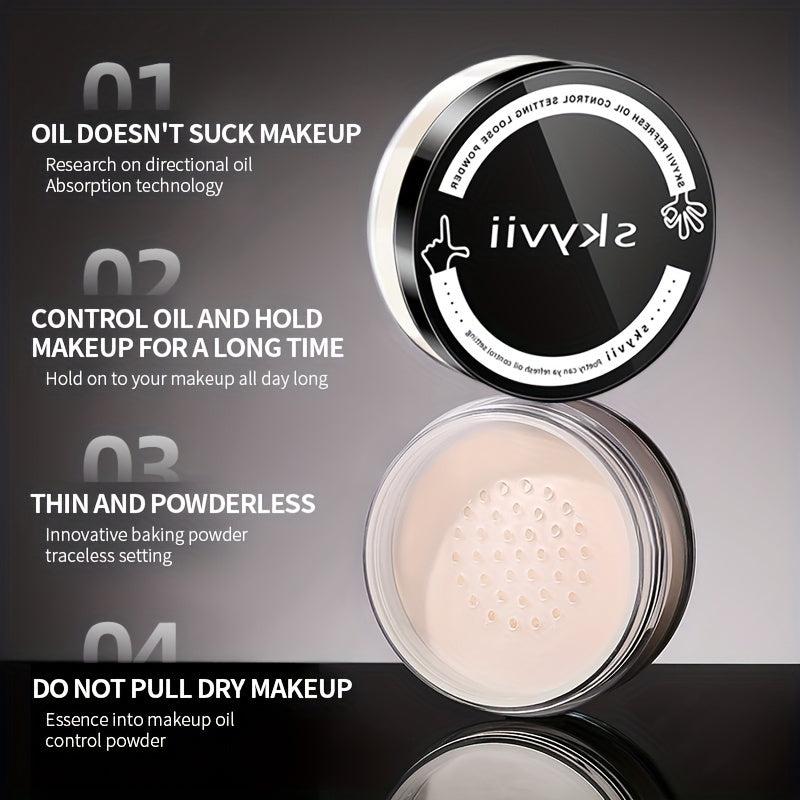 Waterproof Makeup Setting Powder - Controls Shine, Brightens Skin