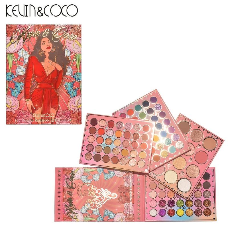 117 Eyeshadow Palette Pearly & Matte Bright Earth Rotating Four-layer