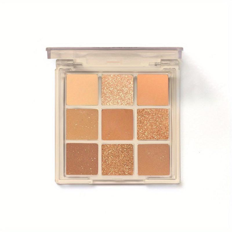 Orange Earth Tone Eyeshadow Palette for Daily Makeup