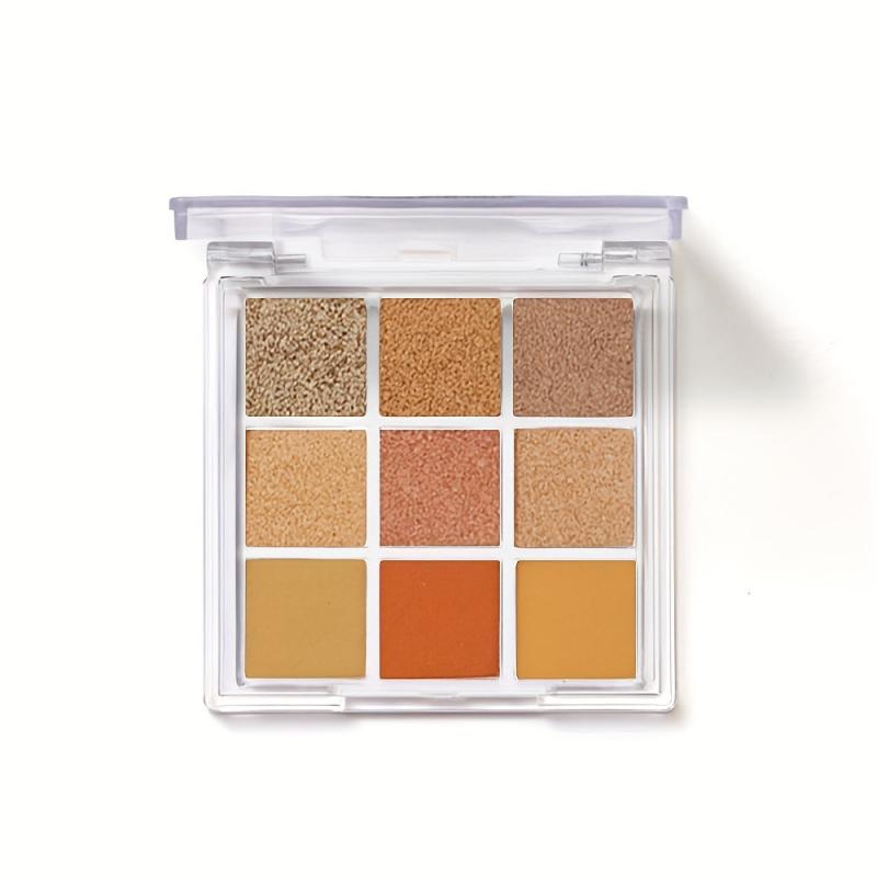 Orange Earth Tone Eyeshadow Palette for Daily Makeup