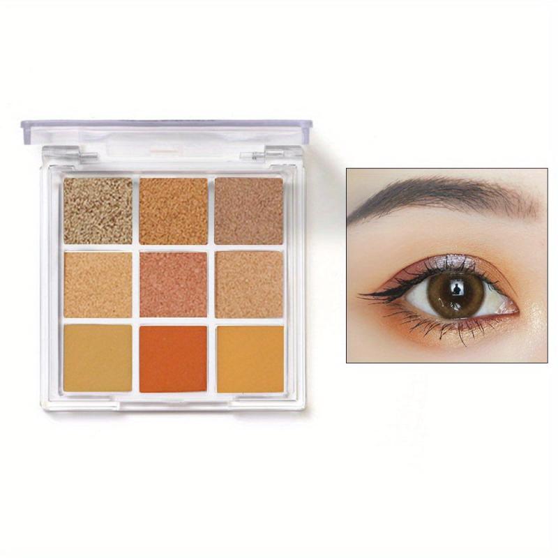 Orange Earth Tone Eyeshadow Palette for Daily Makeup