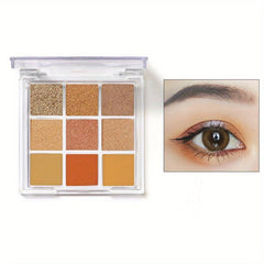 Orange Earth Tone Eyeshadow Palette for Daily Makeup