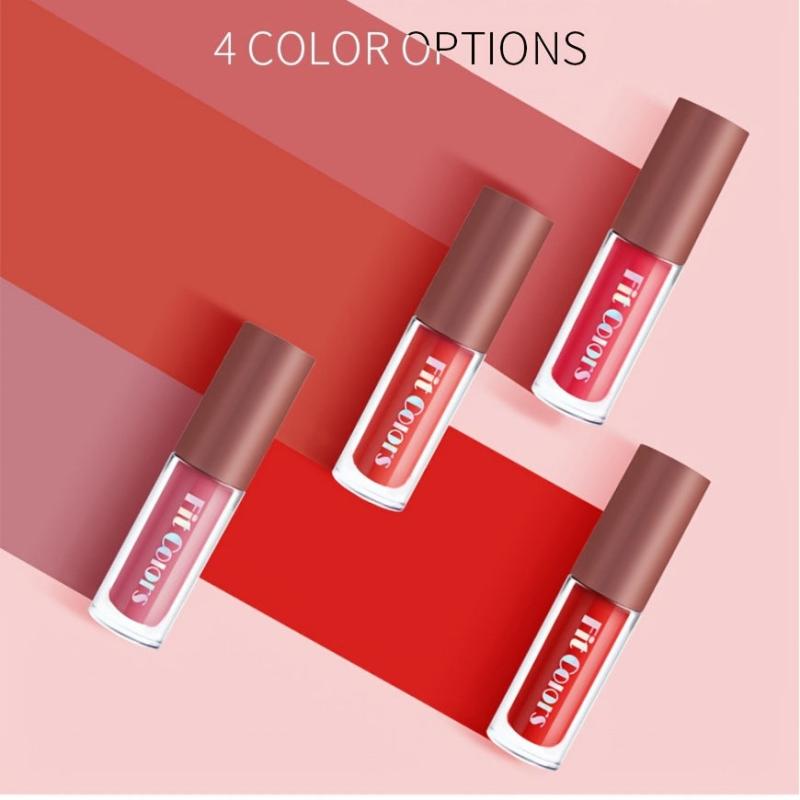 4 Pack Velvet Lip Gloss Set Diamond Shine Non Fading Glaze