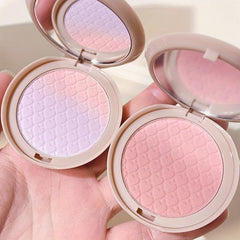 Matte Blush Highlight Palette Creamy Shimmering for Cheeks