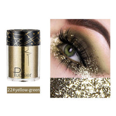 Pudaier 16 Colors Glittering Sequins Eye Shadow Powder for Women