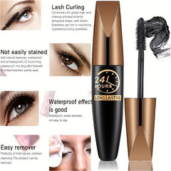 Hydrating Waterproof Mascara with 4D Silk Fiber Lashes