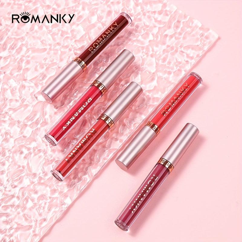 6-color Matte Velvet Lipstick Set Long Lasting Liquid Tint for Women