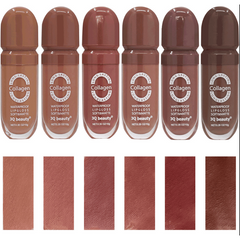6 Colors Nude Lip Gloss Non-stick Cup Lip Glaze Dark Lipstick