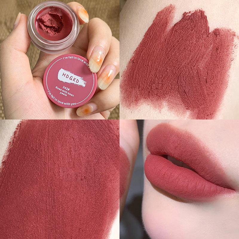 Canned Jelly Lip Mousse Matte Velvet Lip Glaze Non stick Cup Lip Tint