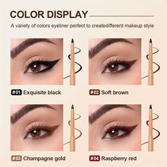 Colorfast Eyeliner Pencil Waterproof Smudgeproof Long Wearing