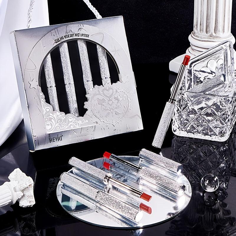 4 Colors Soft Matte Lipstick Set Waterproof Sweat proof