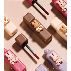 4pcs Velvet Matte Liquid Lipstick Set Long-lasting Lip Mud Makeup
