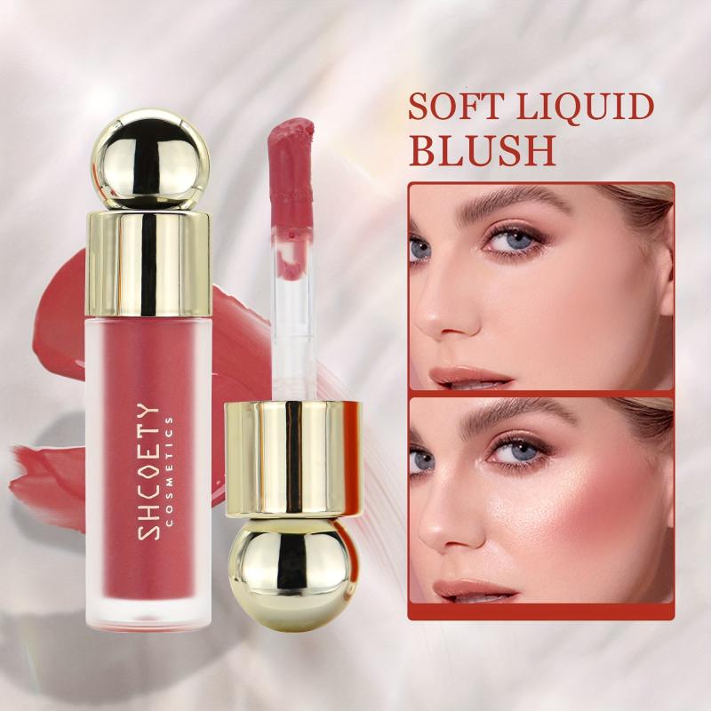 Matte Liquid Blush Natural Brightening Lipstick Dual Purpose Liquid Dark Red