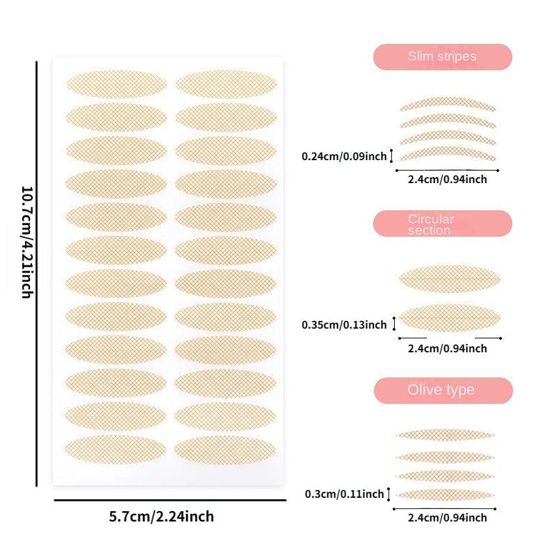 40 Pcs Lace Double Eyelid Stickers Natural Adhesive Eye Beauty Patches