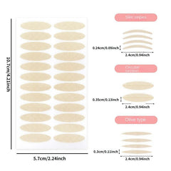 40 Pcs Lace Double Eyelid Stickers Natural Adhesive Eye Beauty Patches