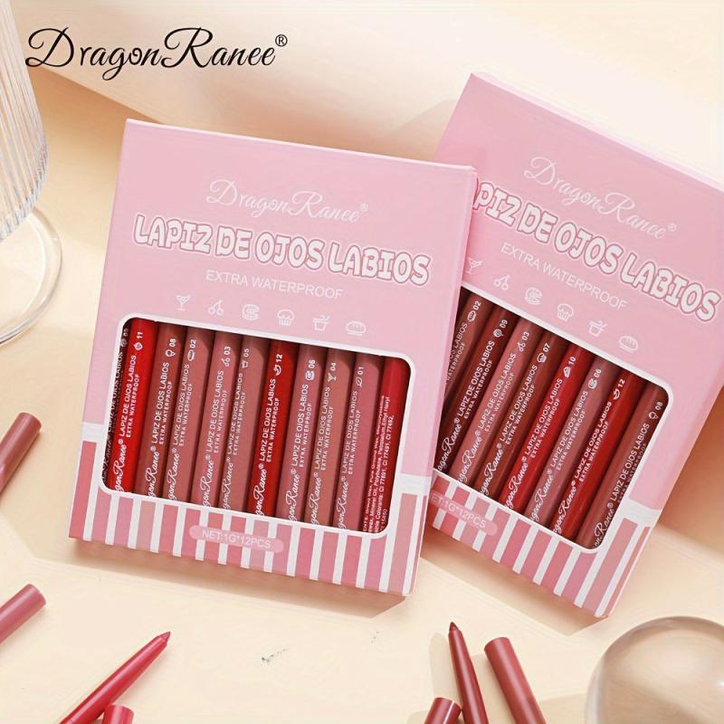 Vegan Lip Liner Pencil 24H Wear Waterproof & Smudge Resist Creamy Formula