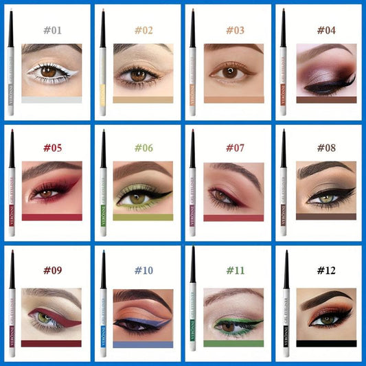 Colorful Eyeliner Set 12 Colors Matte Finish