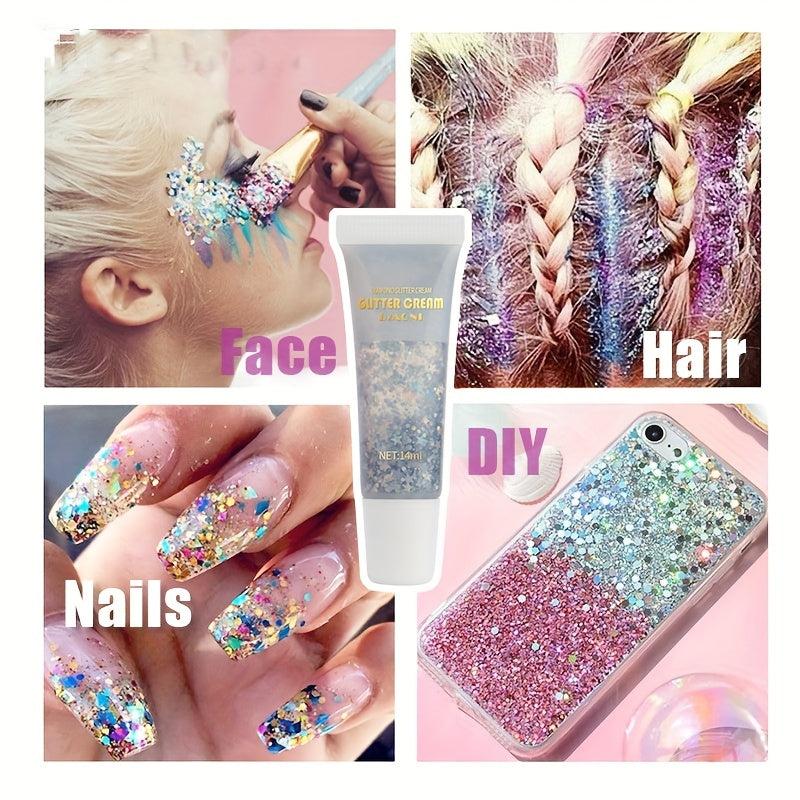 Glitter Gel Mermaid Scale Face Body Lip Glitter Eyeshadow Stage Makeup