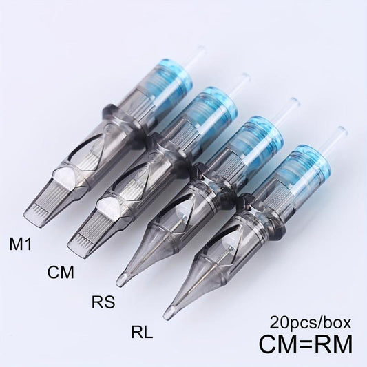 20pcs Disposable Tattoo Cartridge Needles Standard Round Liner for Artists