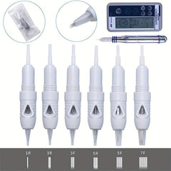 50pcs Disposable Tattoo Needles Standard Round Liner Tattoo Supplies
