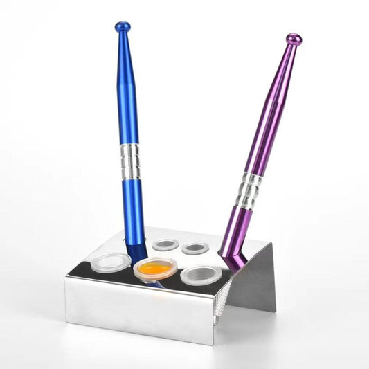 2pcs Tattoo Ink Pots Ink Cup Holder 7 Holes Pigment Cup Cap Stand