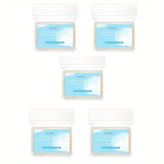 Disposable Cotton Swabs Double Round Tip 100 Pure Cotton Buds