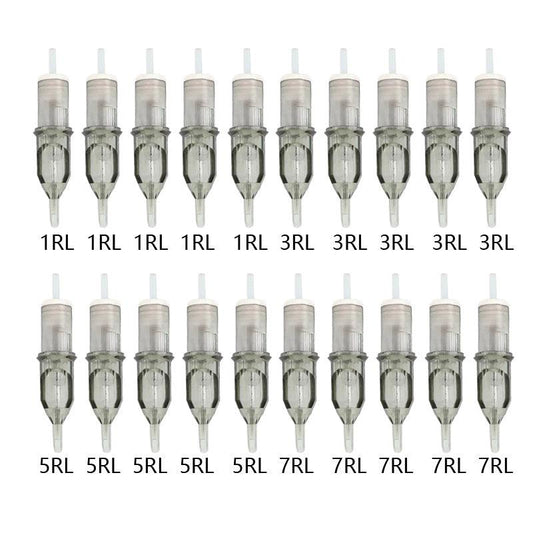 20pcs Tattoo Cartridge Needles Disposable Round Liner for Artists and Beginners