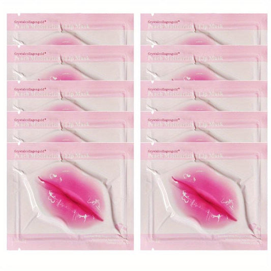 10 PCS Collagen Lip Masks Hydrating Anti Drying Brighten Lip Lines
