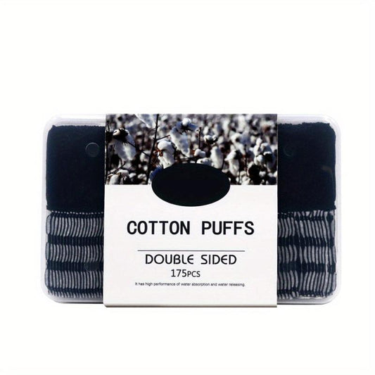 175/350pcs Bamboo Charcoal Makeup Pads Natural Square Puff