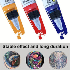 14 Colors Tattoo Ink Set Professional Long Lasting Tattoo Pigment