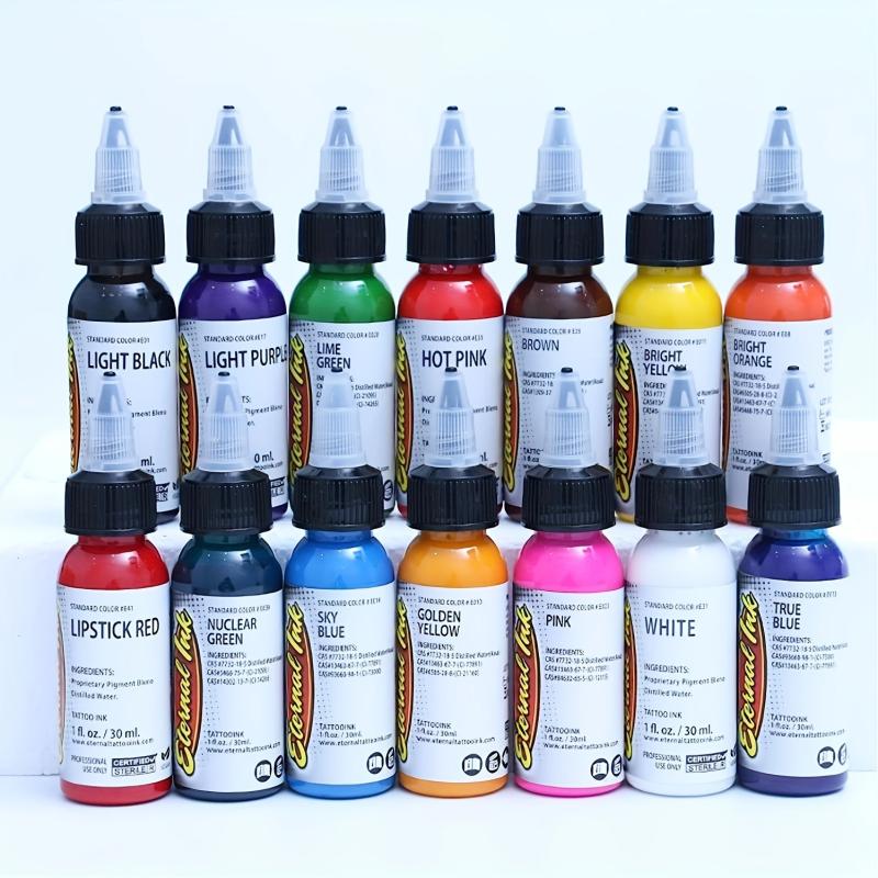 14 Colors Tattoo Ink Set Professional Long Lasting Tattoo Pigment