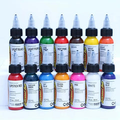 14 Colors Tattoo Ink Set Professional Long Lasting Tattoo Pigment