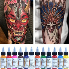 14 Colors Tattoo Ink Set Professional Long Lasting Tattoo Pigment